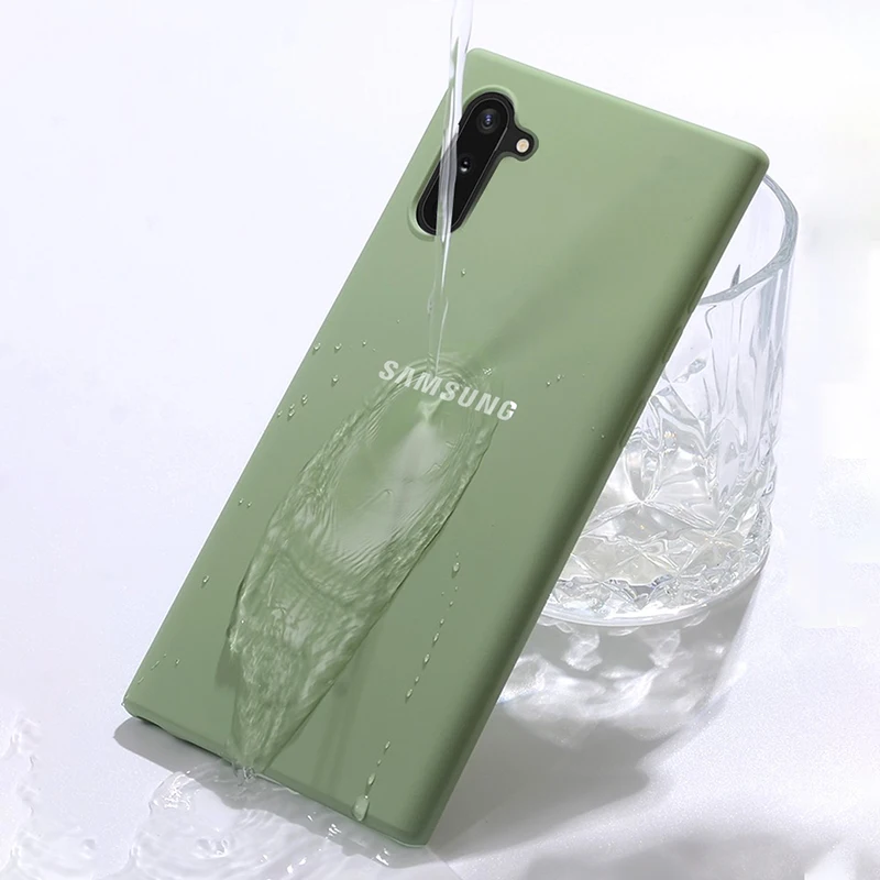 Note10 силиконовый чехол samsung Прозрачный чехол для Galaxy Note10+ шелковистый мягкий жидкий силиконовый чехол samsung