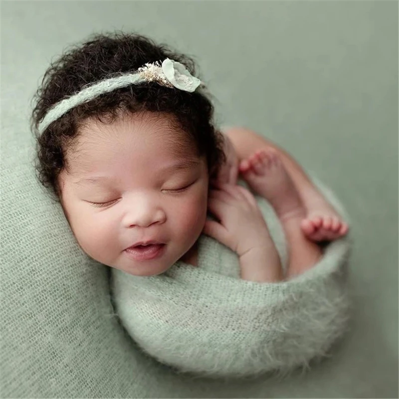 Большой размер Новорожденный ребенок Фотография обертывание фон одеяло мохер