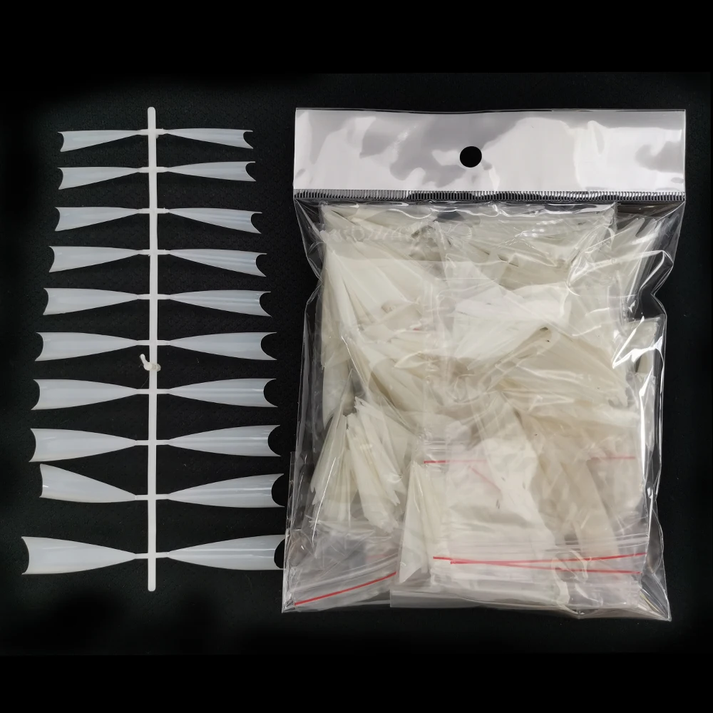 natural-500p Fingerqueen, 500 шт, длинные балерины, французские накладные ногти, очень длинные стилеты, накладные ногти, окрашенные, вечерние, дизайн ногтей FQ914 - Цвет: natural-500p