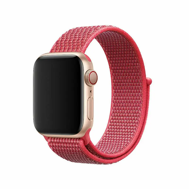 Флэш-память спортивные петли для наручных часов Apple Watch, версии 40/44 мм 42/38 мм 5/4/3/2/1 нейлоновый ремешок для наручных часов браслет ремешок на застежке-липучке застежка