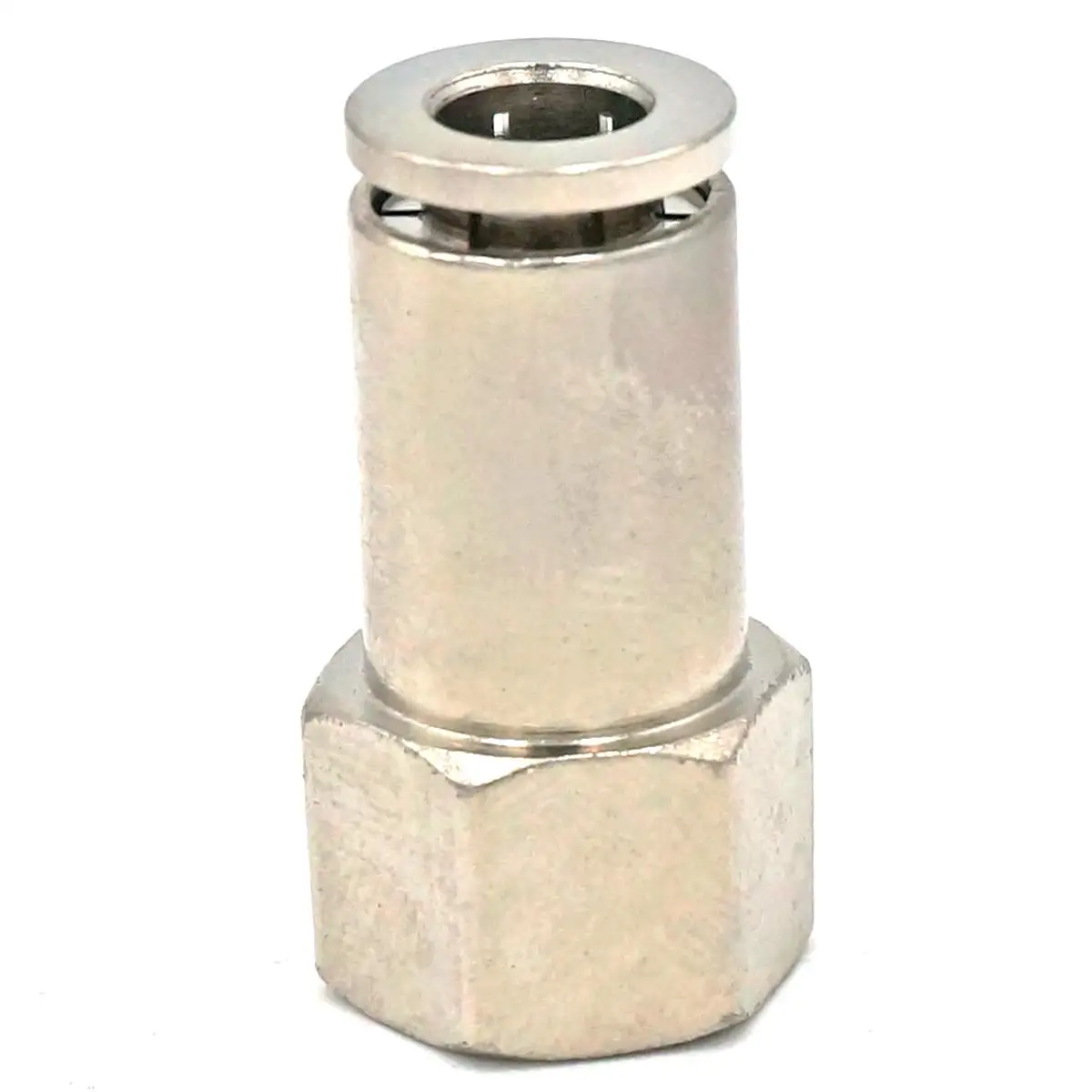 1/8 &quotBSP Female to Fit Tube O/D 6 мм Пневматический никелевый латунный пусковой соединитель