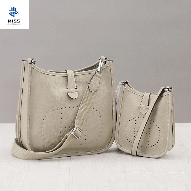 

2020 new women's bag Luxury design handbags original lychee pattern shoulder messenger bag Leather handbag