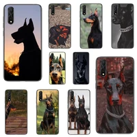 doberman dog phone case for honor 7apro 8 9 10 20 8c 7c x lite play pro hrt lxit ru cover fundas coque