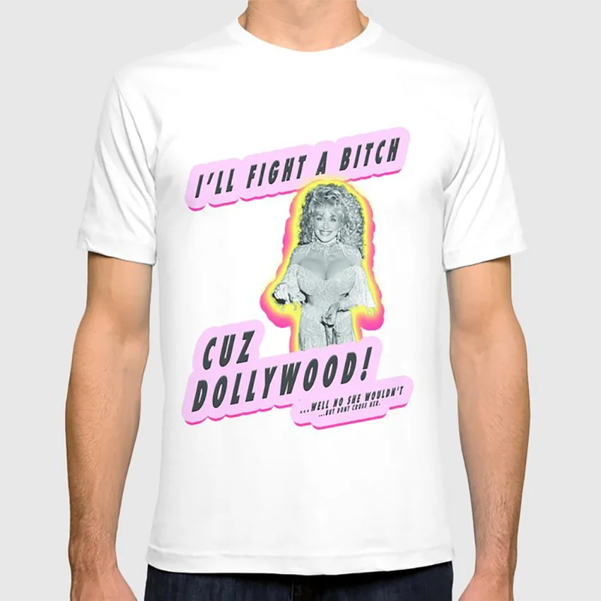 &quotCUZ DOLLYWOOD&quot от Робера Далласа футболка Долли Партон кантри музыка икона dollywood