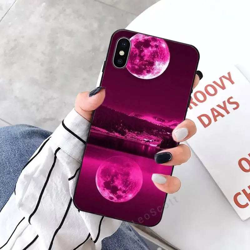 

with white moon stars space astronaut Phone Case for iPhone 11 12 mini pro XS MAX 8 7 6 6S Plus X 5S SE 2020 XR