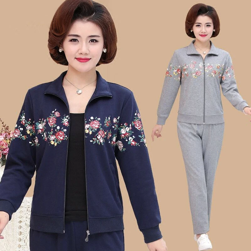 

New 2020 Spring Autumn Women Tracksuits Sports Suits Cotton Casual Jacket & Pants Running 2 Pcs Sets Sweatshirts Sportswear