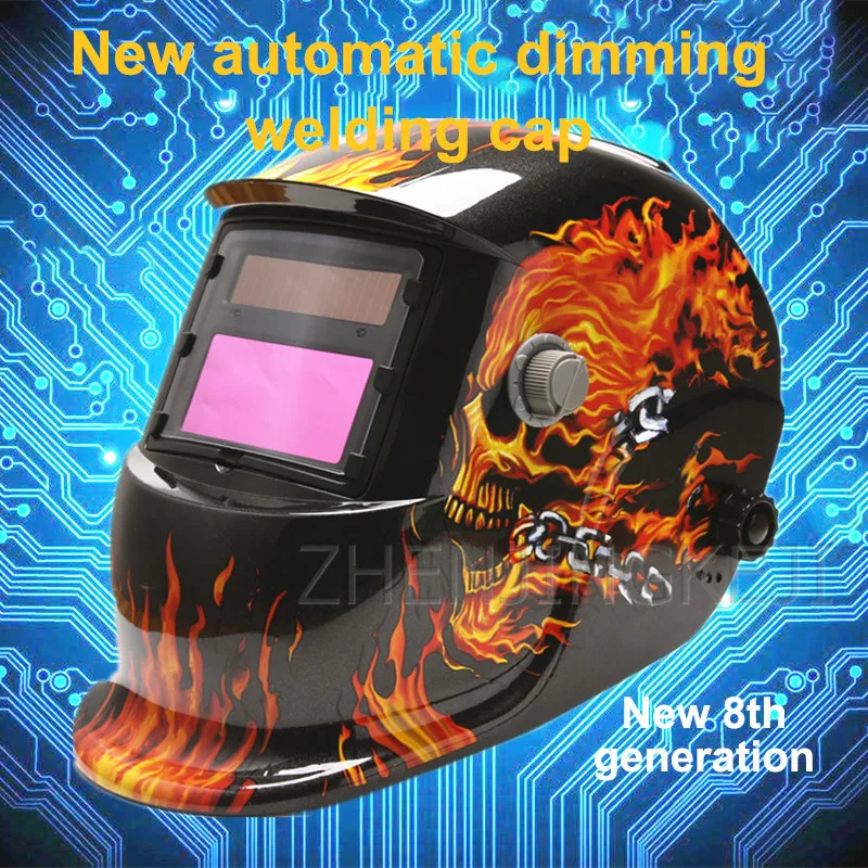 Fully Automatic Dimming Welding Masks Head-mounted Helmet Anti-roast Face Argon Arc For Mechanics Protective Equipment | Инструменты