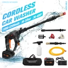 Беспроводной пистолет для мойки высокого давления, 22500 мАч, 32 бар, портативный генератор пены высокого давления для аккумулятора Makita