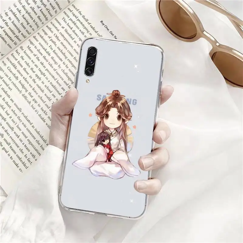 

Anime Tian Guan Ci Fu Phone Case Transparent For Samsung Galaxy A71 A21s S8 S9 S10 plus note 20 ultra