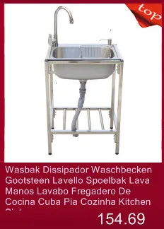 Banheiro Evier встроенный портативный диссипадор Lavello кран Afwasbak Lavabo De Cocina Fregadero Cuba Pia Cozinha кухонная раковина