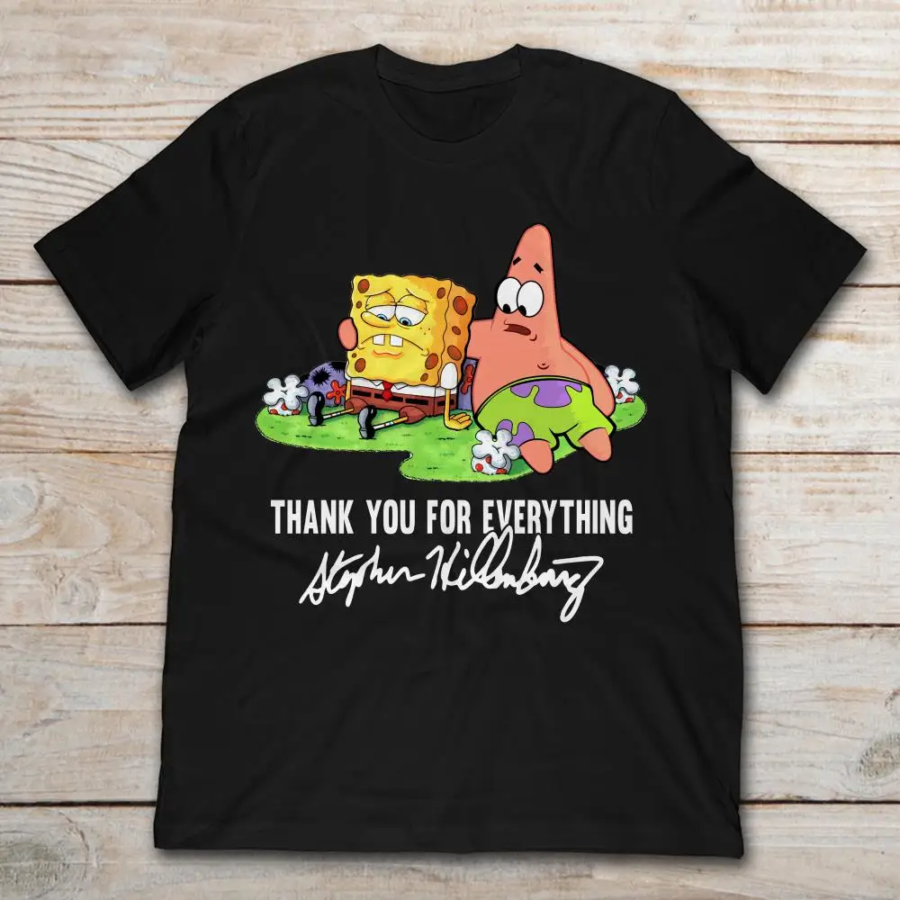 Thank You For Everything Sad Spongebob And Patrick T-Shirt | Мужская одежда