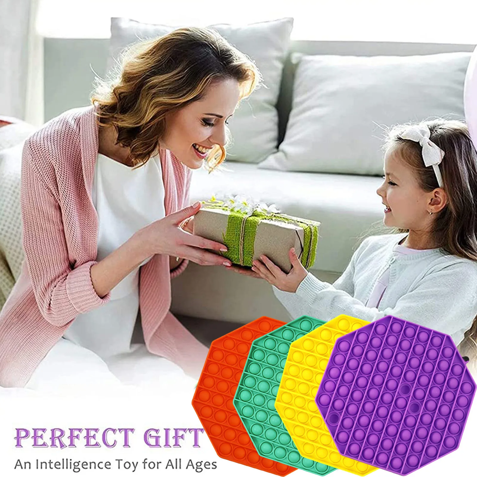 

Polygonal Dimple Decompression Toys Children's Sensory Education Learning Toys Adult Pressure Release Toys Gift For Kids