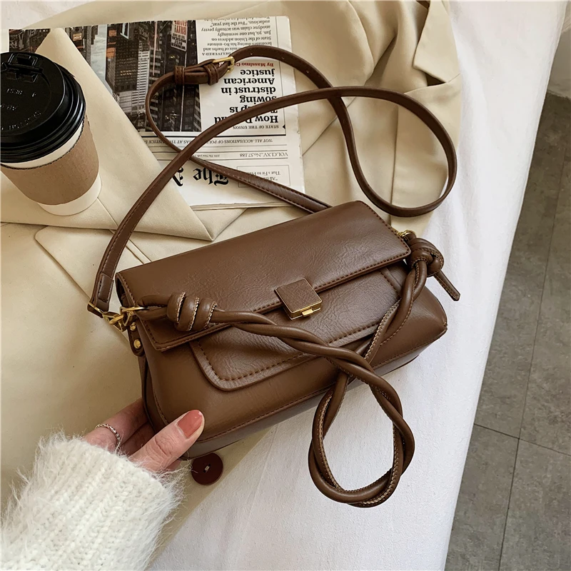 

Luxury Handbag Women Bags Designer Leather Messenger Bag Solid Color Crossbody Shoulder Bag Purses Vintage Shoulder Bags Sac