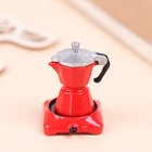 1 шт. 35*28 мм металлический кукольный домик миниатюра металлический Кофеварка моделирование Кухня мебель Кухня Декор