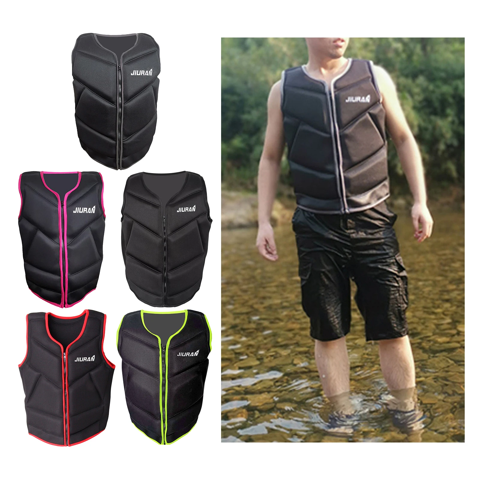 

Unisex Life Jacket Ski Buoyancy Aid Swim Vest Sailing Boating Wakeboard