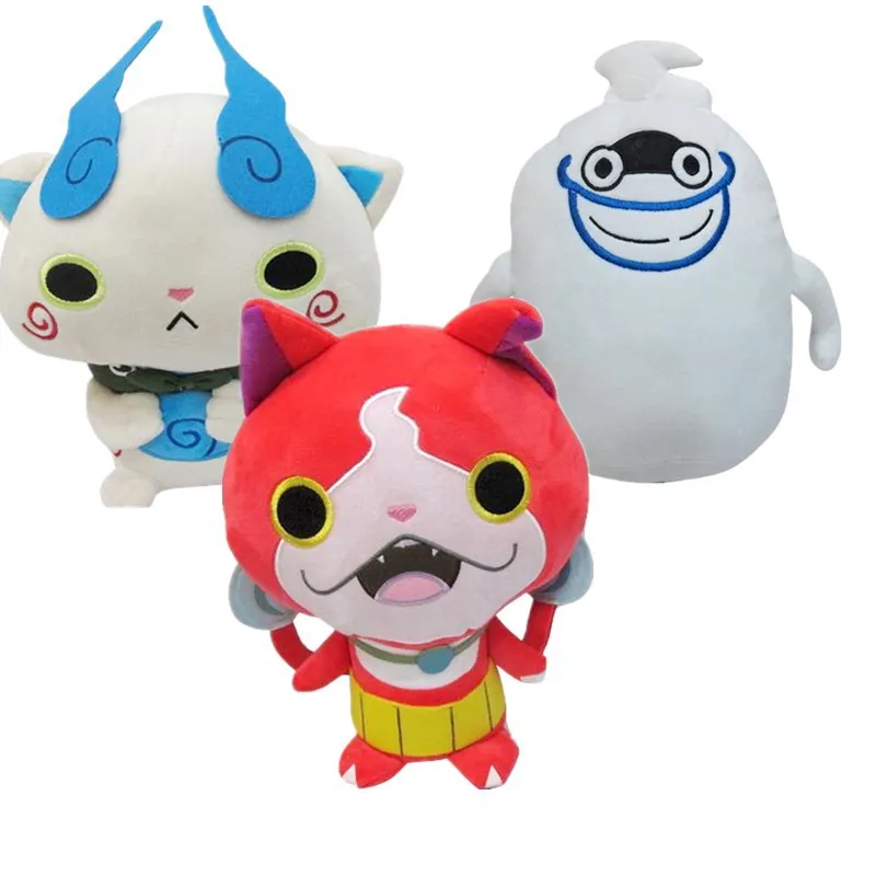 25 см часы Yokai Jibanyan Komasan Whisper Kuttari Мягкие плюшевые игрушки куклы|Персонажи