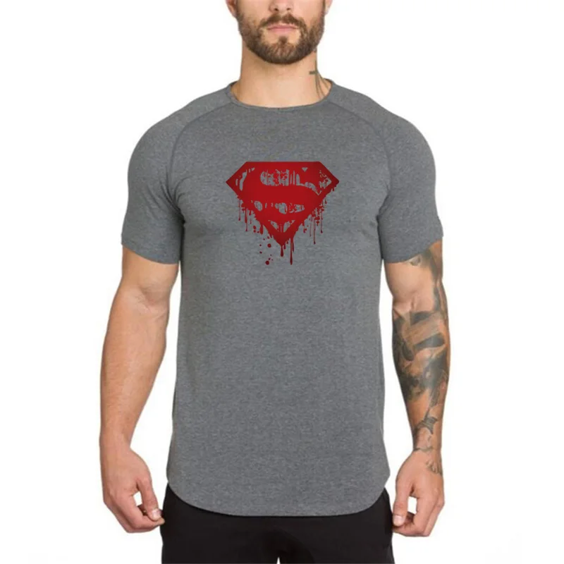 Новая брендовая модная мужская короткая крутая футболка хлопковая повседневная