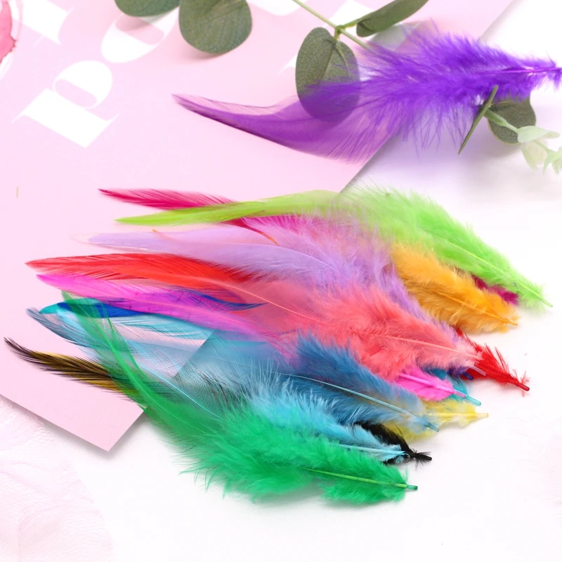 4 6 дюймов 10 15 см белое перо фазана цыпленка Marabou перья пышное свадебное платье DIY