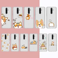 funny cute dog corgi phone case for xiaomi 10t pro 11 note10lite redmi 5plus 7a 8 k20pro 9a note 9 pro max s 10