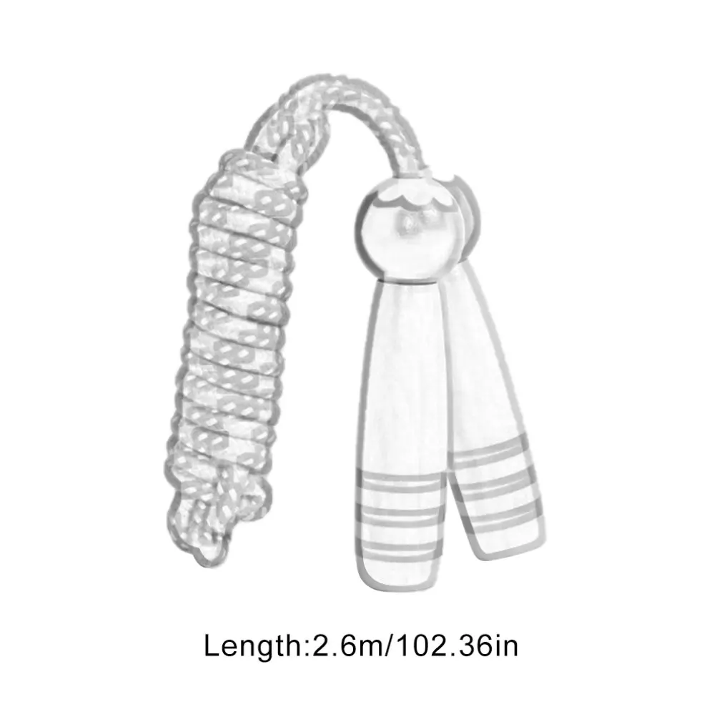

Hot Sale Kids Adjustable Skipping Rope Neutral Wood Cotton Rope Polyester Fitness Student Jump Rope Dropshipping