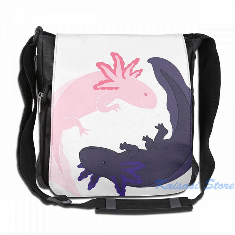 Рюкзак с забавным графическим принтом Yin &amp Yang Axolotls USB-зарядкой мужские школьные