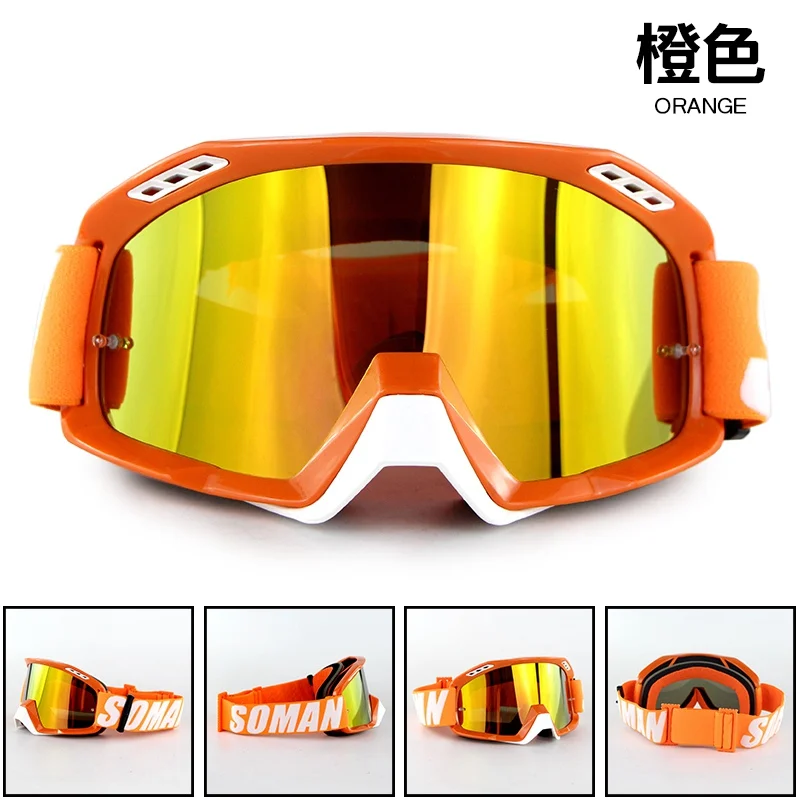 okulary Brand New Motorcycle Helmet Goggle Sweat-absorbent Motocross Glasses Motor Bike Racing Gafas lunettes anteojos