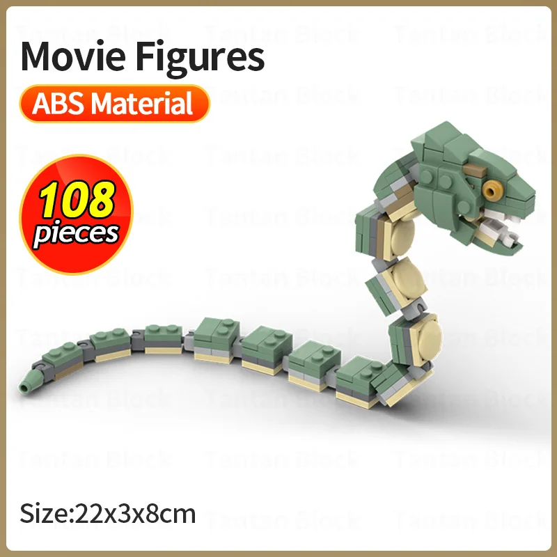 

DIY Basilisk Model Movie Figures Collection Building Blocks MOC Creative Bricks Kids Assembly Toys for Children Boys Xmas Gift