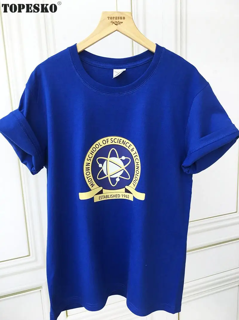 Мужские и женские футболки TOPESKO с принтом Тома Голландии наука технология
