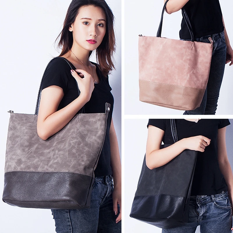 

Women's Pu Leather Handbag Ladies Bags Large Leather Quality Designer Big Tote Bags for Women 2019 Luxury Shoulder Bag Handbags