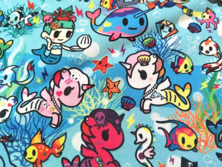 145 см в ширину мультяшный озорный Dodge Единорог Русалка Оригинальный чехол для