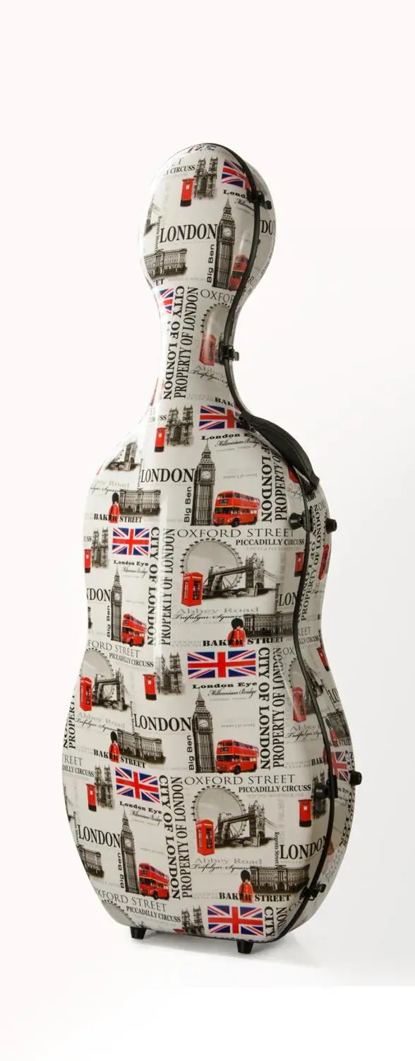 УГЛЕРОДНЫЙ цветной композитный футляр для виолончели 4/4 легкий вес 3 5