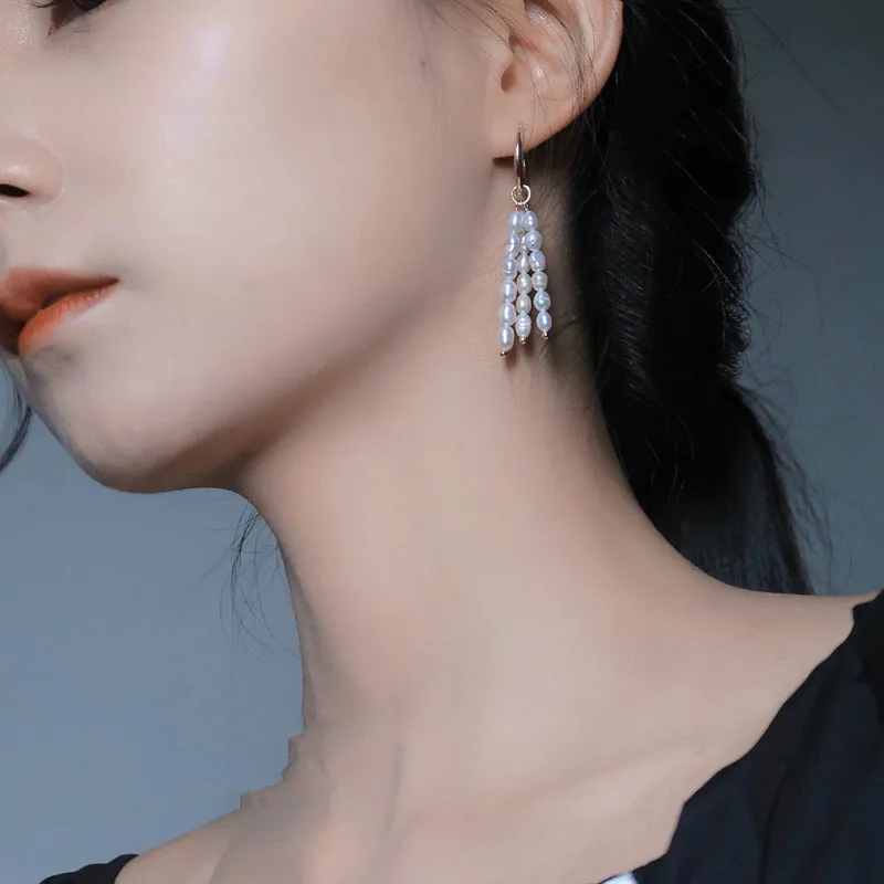 

Fashion Jewelry Earrings Hot Selling Golden Plating Irregular Natural Peal Earrings For Women Accessories Jewelry Party Gift