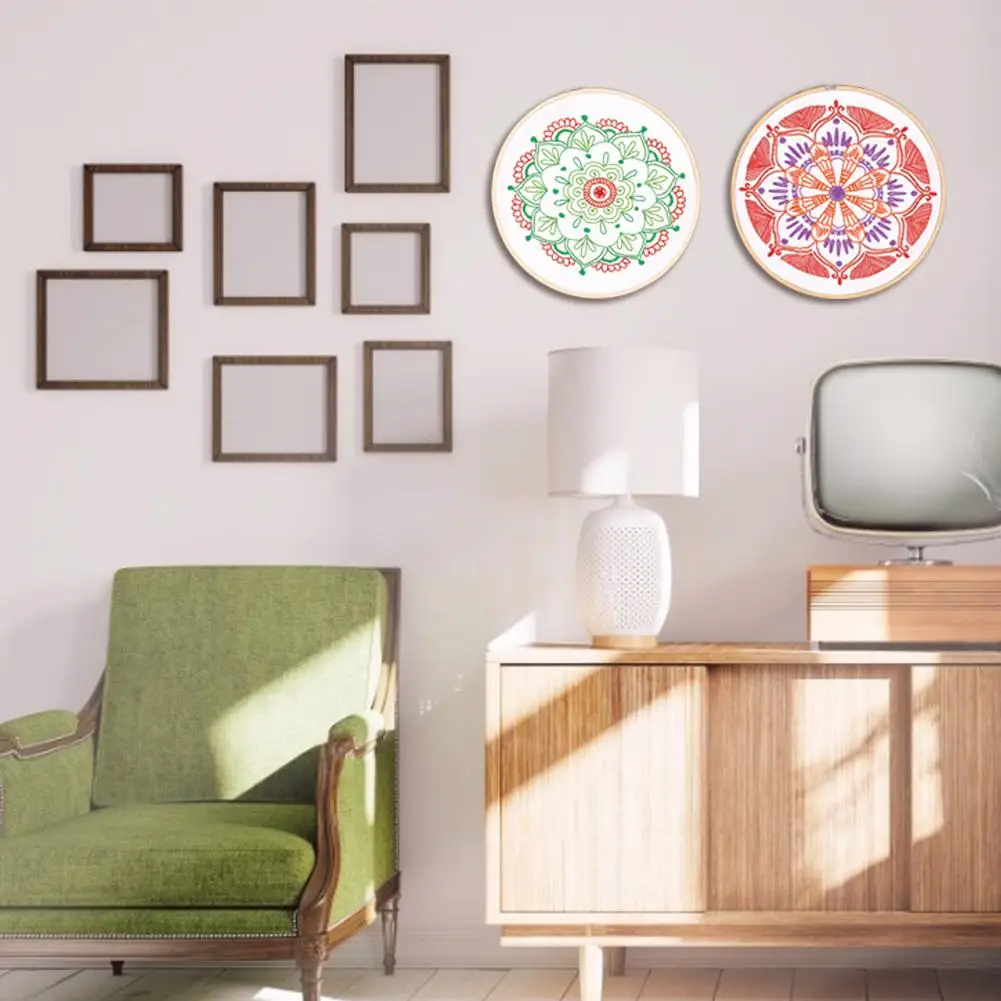 Набор для вышивки крестиком с узорчатой вышивкой бамбуковые пяльцы вышивания