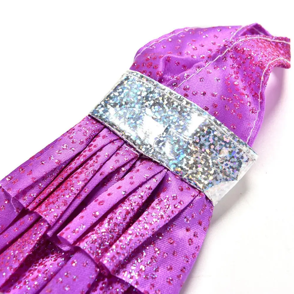 

1Pc Purple Princess Dress for Dolls Summer Mini Doll Dance Dress