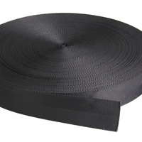 50 yards width 20 50mm black high quality strap nylon webbing herringbone pattern knapsack strapping sewing bag belt accessories
