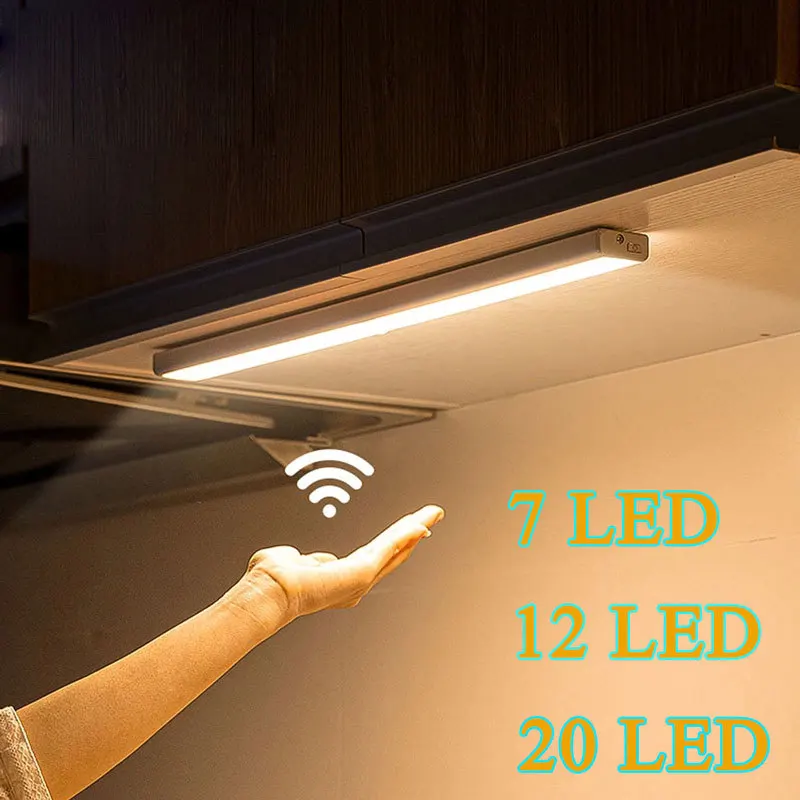 

Motion Sensor LED Under Cabinet Night Light 7/12/20LEDs Human Body Induction for Home Bed Kitchen Cabinet Wardrobe Wall Lamp