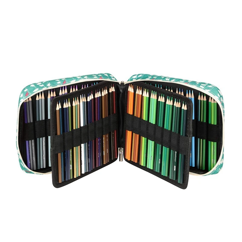 

2 Pcs Pen Colored Pencil Case School Multi-Functional High Capacity Zipper Pencil Bag for Student Art Supplies