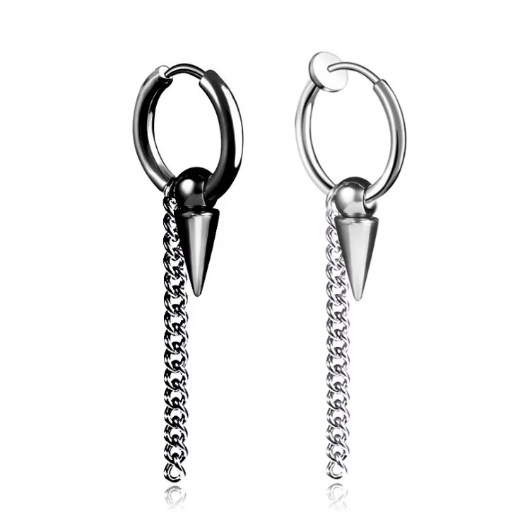 1 шт 4 стиля мужские унисекс панк хип хоп кисточки серьги клипсы (без отверстия для