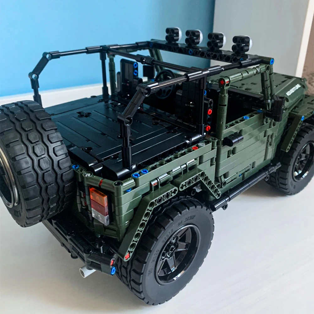 

Creator Expert High-tech City Wrangler Rubicon SUV 488 Formula Racing Car GTE RSR Moc Modular Bricks Building Blocks Model Boy