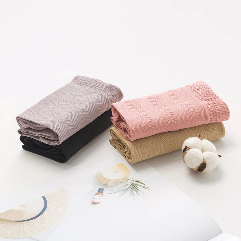 Женские хлопковые трусы с высокой талией однотонные Утягивающие бесшовный