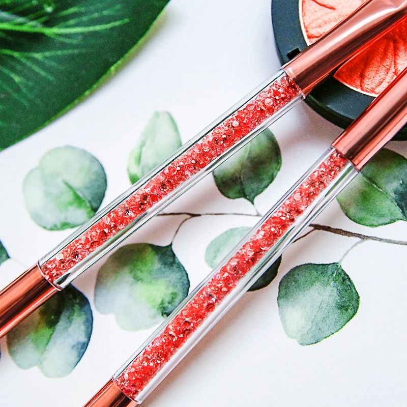 Кисти для макияжа косметика 1 шт. кисть теней розовая Кисть глаз двойная головка