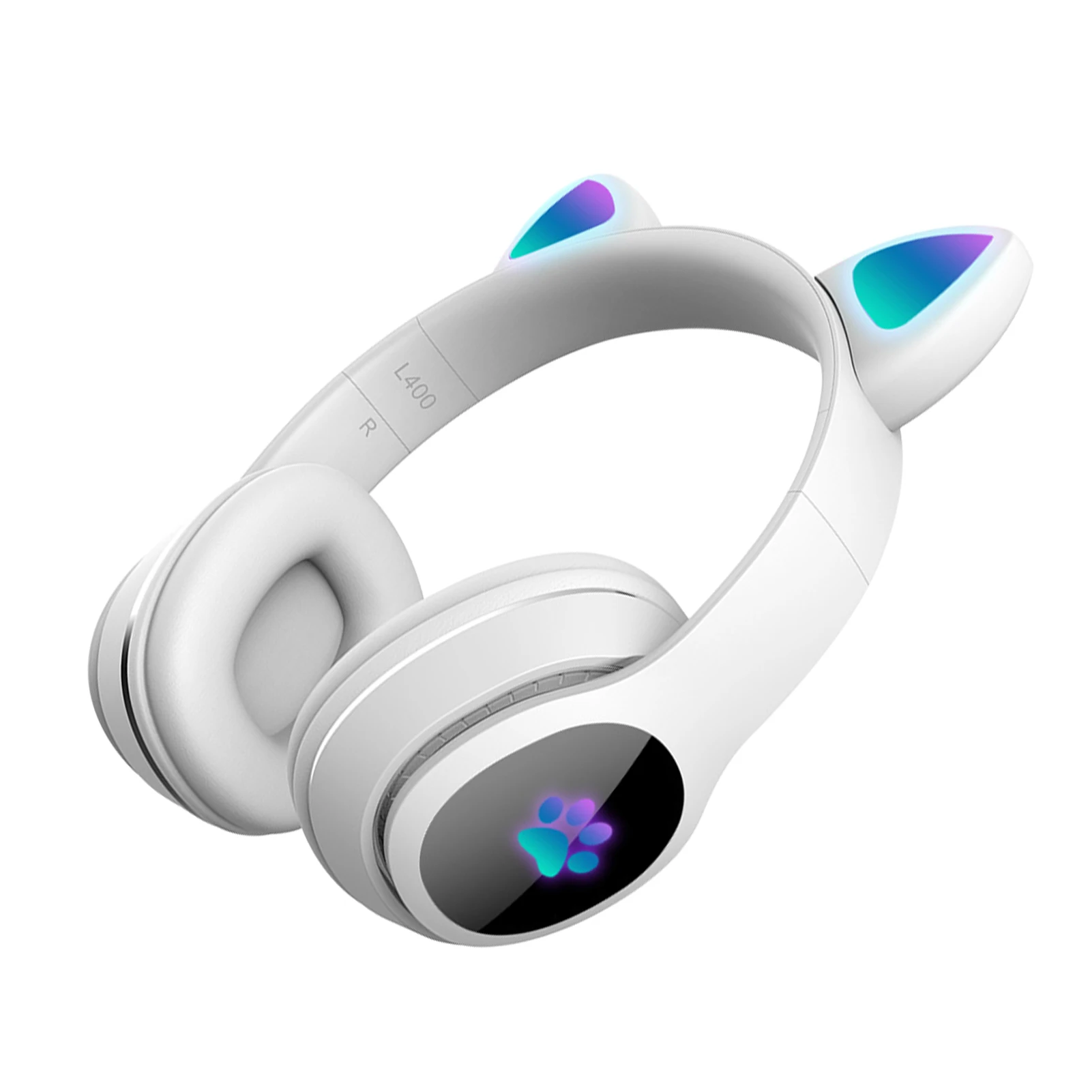 FM-радио Беспроводная игровая гарнитура со светильник кой 5 0 Портативная Складная