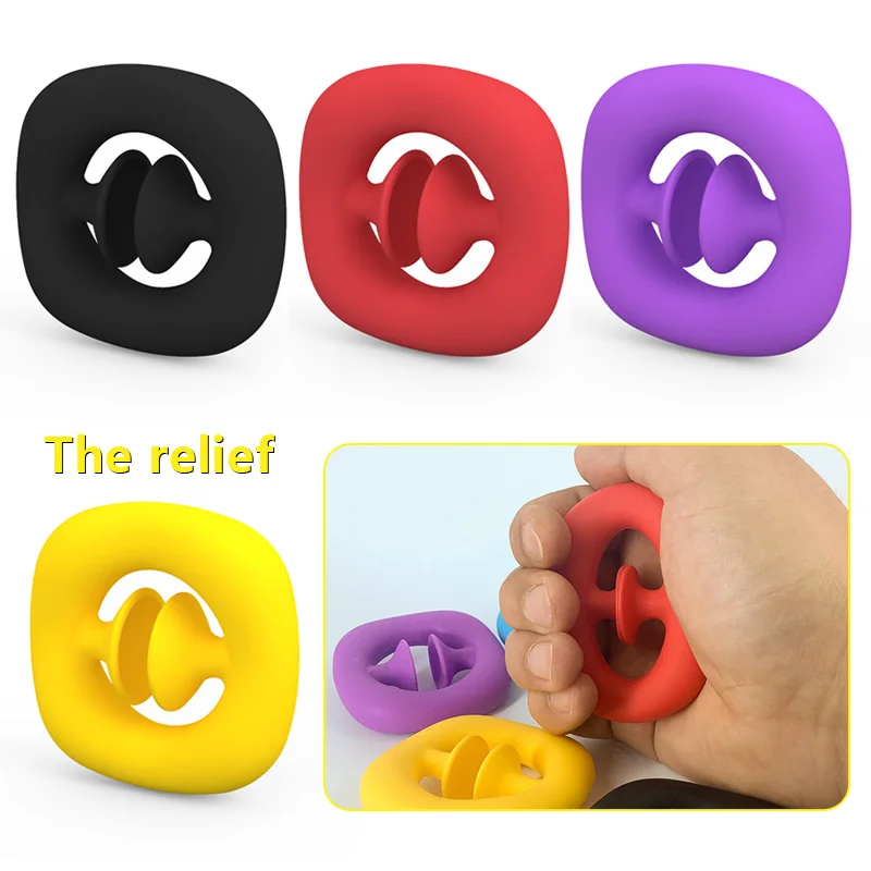 

press silicone suction cup grip force device exercise arm muscle five finger strength grip force ring kill rat pioneer