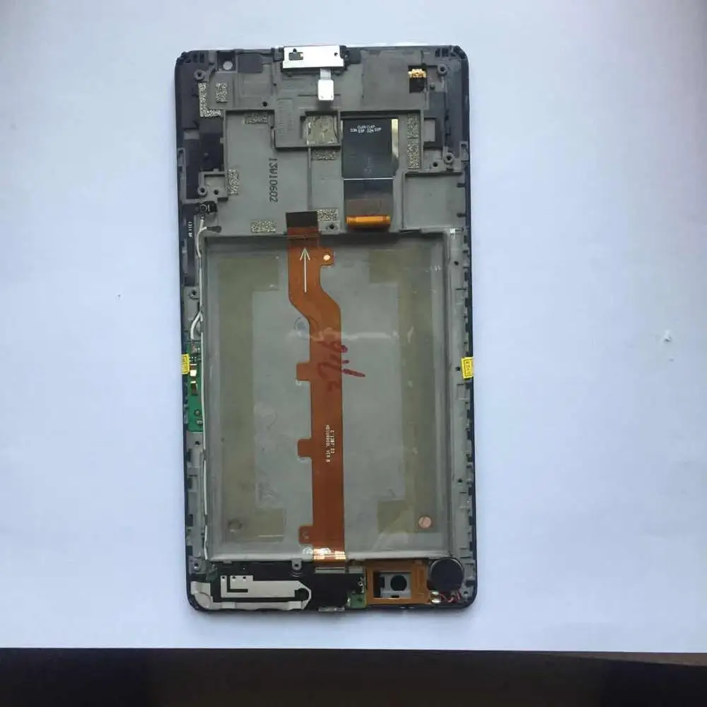 6 1 дюймовый черный/белый ЖК экран для Huawei Mate дигитайзер сенсорного экрана + рамка