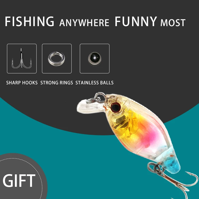 Thritop новая Рыболовная Приманка Crankbait 2 г 35 мм 5 разных цветов TP120