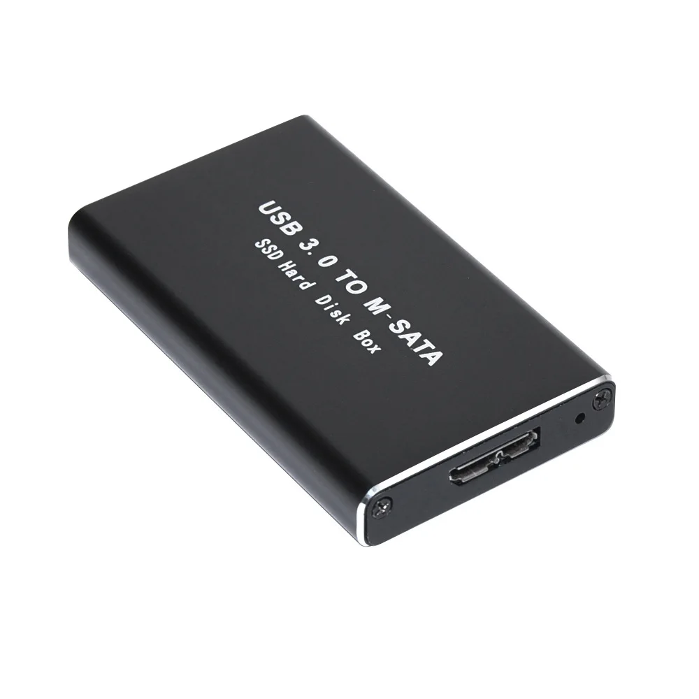 Мини-чехол для жесткого диска SSD USB 3 0-адаптер mSATA корпус внешнего из алюминиевого