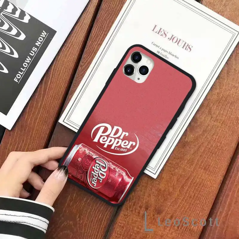 

dr pepper Coque Shell Phone Case for iPhone 11 12 mini pro XS MAX 8 7 6 6S Plus X 5S SE 2020 XR