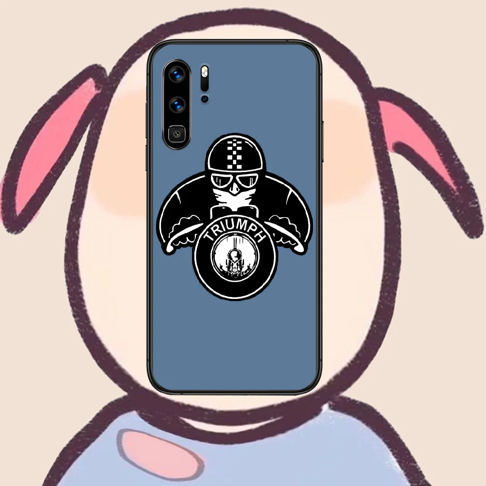 

Triumphs motorcycle Phone Case For Huawei P Mate 10 20 30 40 Lite Pro smart Z 2019 nova 5t black Prime Trend Funda Tpu Back