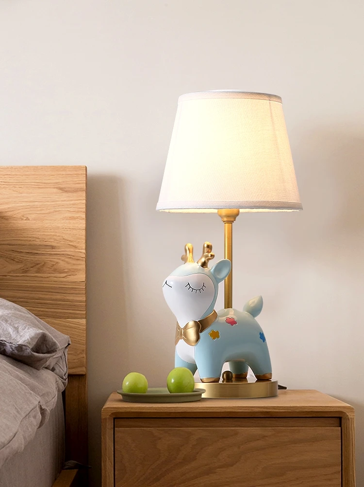 Светодиодная настольная лампа в виде оленя для столовой современный мультяшный