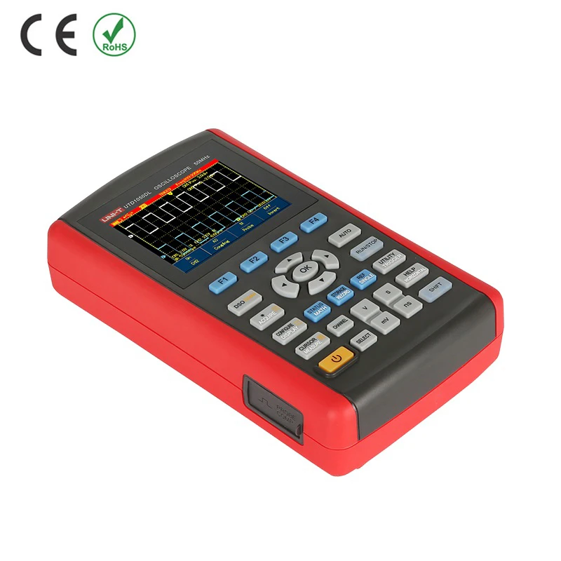 

UNI-T UTD1050CL UTD1025CL Handheld Digital Oscilloscope Scopemeter Multimeter Scope Meter TFT Fully Auto Scale 50MHz DC AC Ohm F